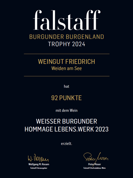 Featured image for “Weisser Burgunder Hommage LEBENS.WERK sensationell mit 92 Falstaff-Punkten bewertet”